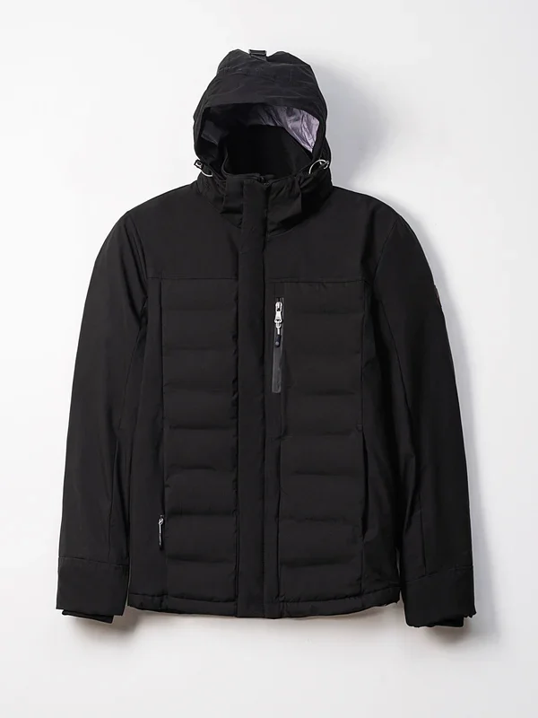 Black Parka Full Sleeve Jacket
